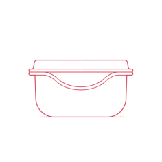 Objects Food Containers Ikea Pruta Food Container 2 Oz Contour Svg Vector, Free Vectors File